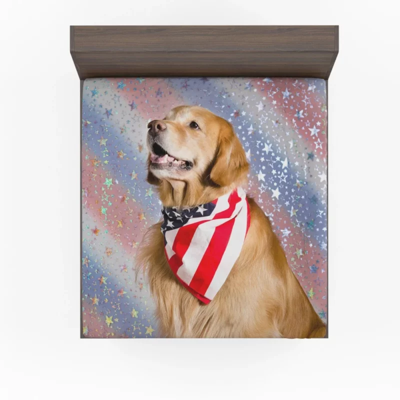 Golden Retriever Starry Essence Fitted Sheet 1