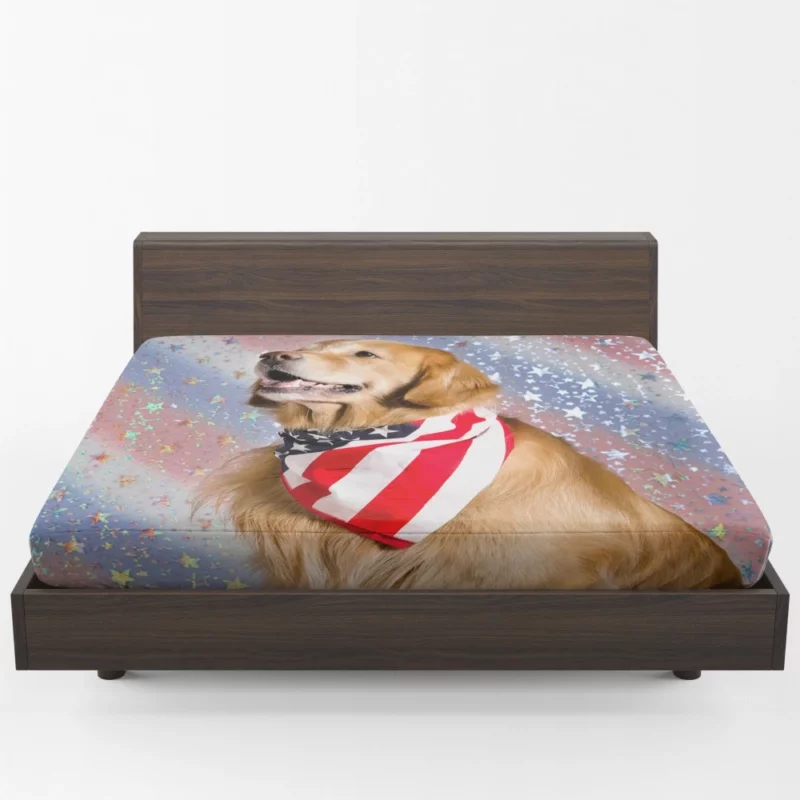 Golden Retriever Starry Essence Fitted Sheet