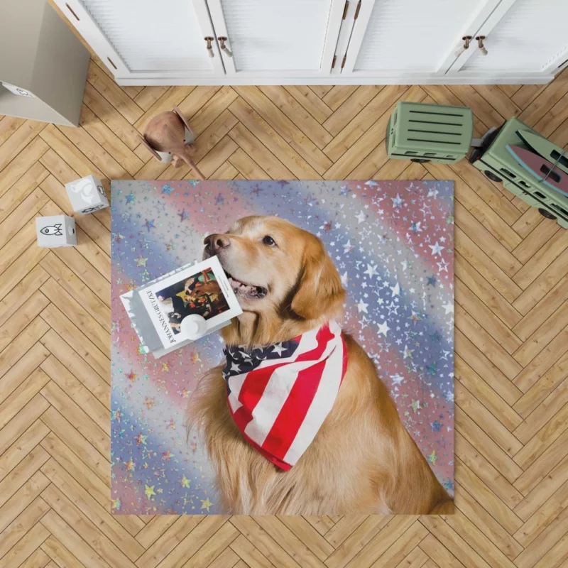 Golden Retriever Starry Essence Rug