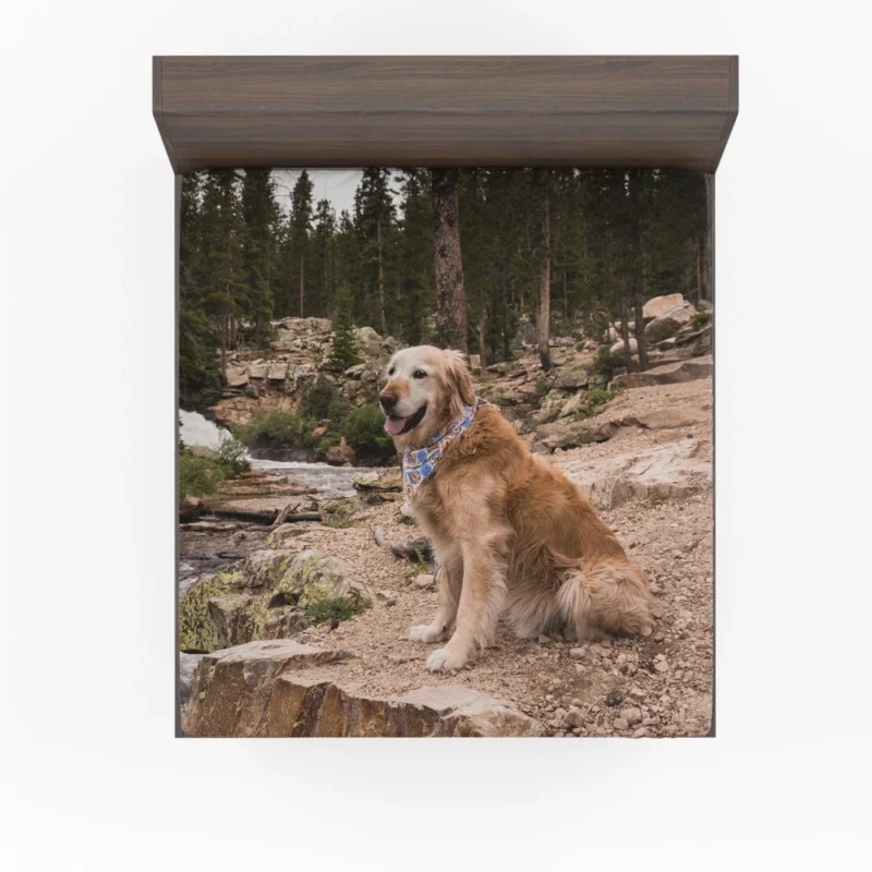 Golden Retriever by Stream Fitted Sheet 1