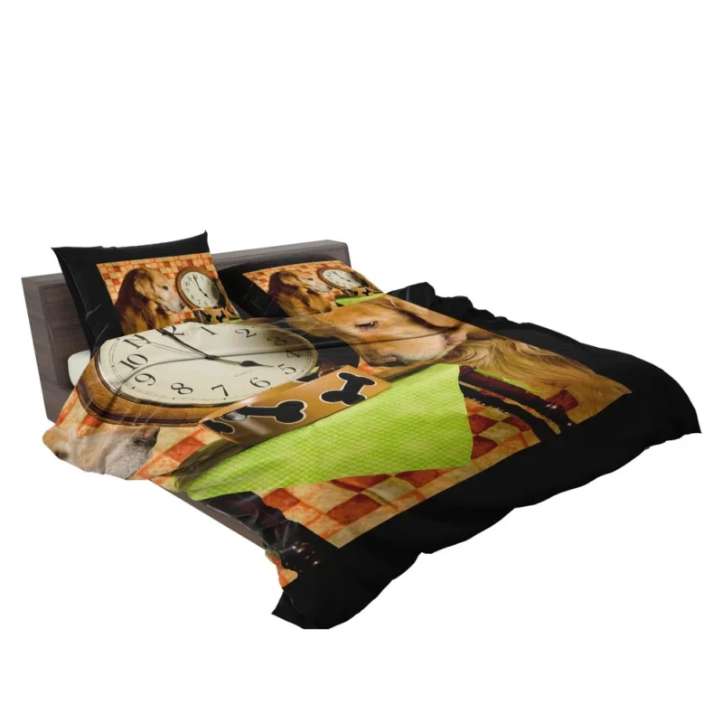 Golden Retriever with Time Grace Bedding Set 2