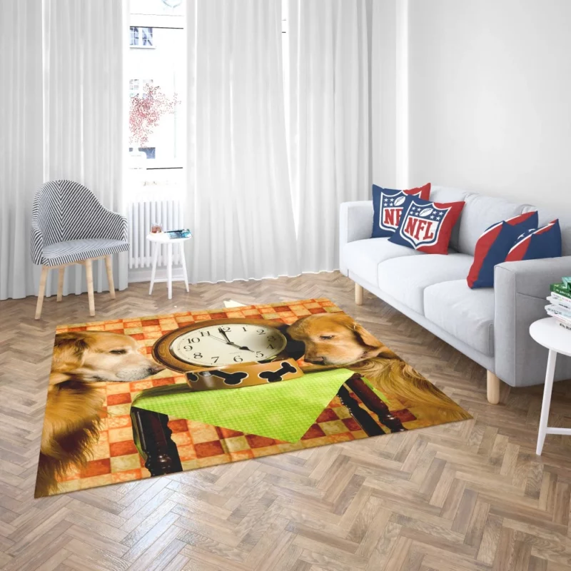 Golden Retriever with Time Grace Rug 2