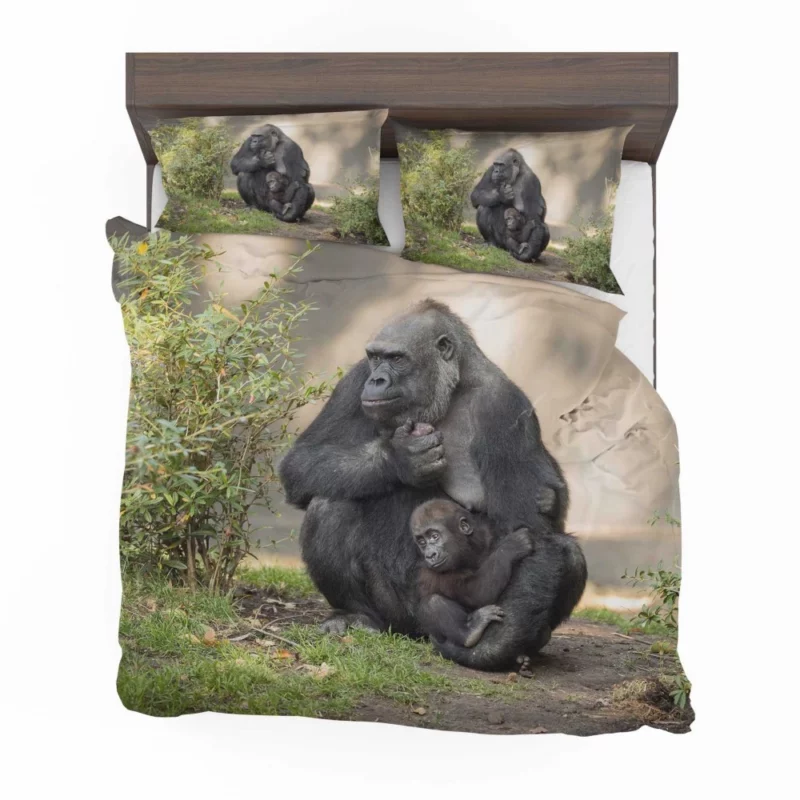 Gorilla Cub Innocent Wonder Primate Amazement Bedding Set 1