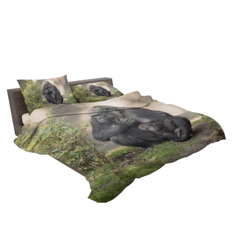 Gorilla Cub Innocent Wonder Primate Amazement Bedding Set 2