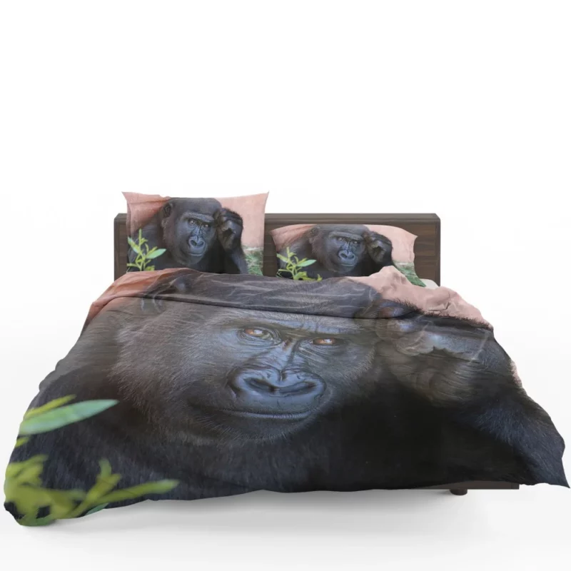 Gorilla Wise Eyes Primate Introspection Bedding Set