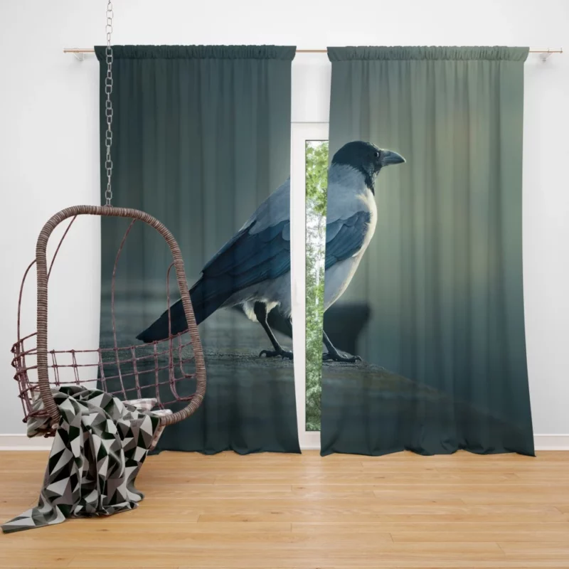 Graceful Bird in Natural Habitat Curtain