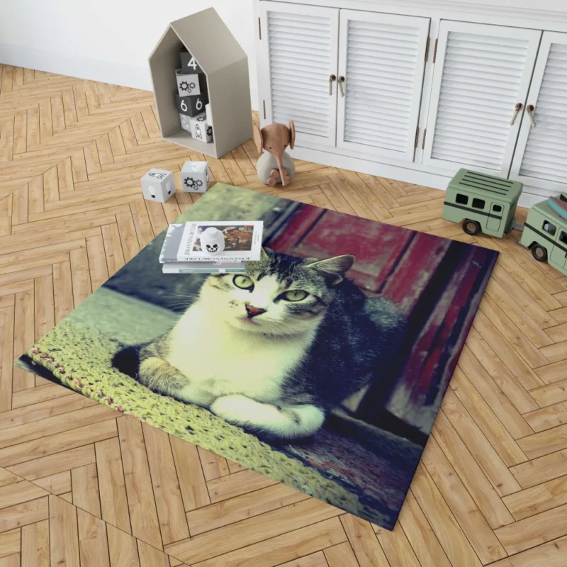 Graceful Cat Feline Majesty Rug 1