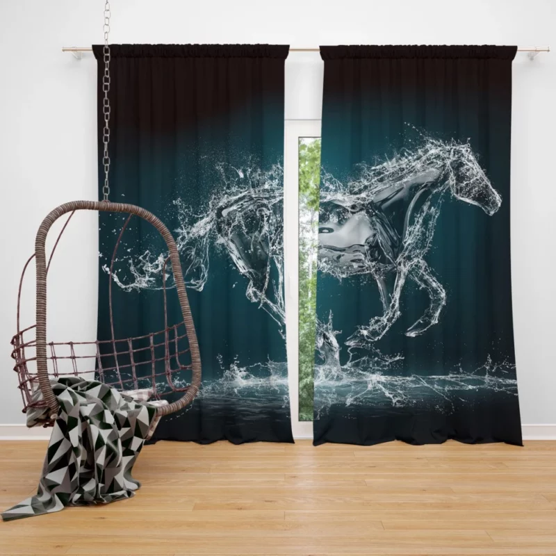 Graceful Horse Majestic Presence Curtain