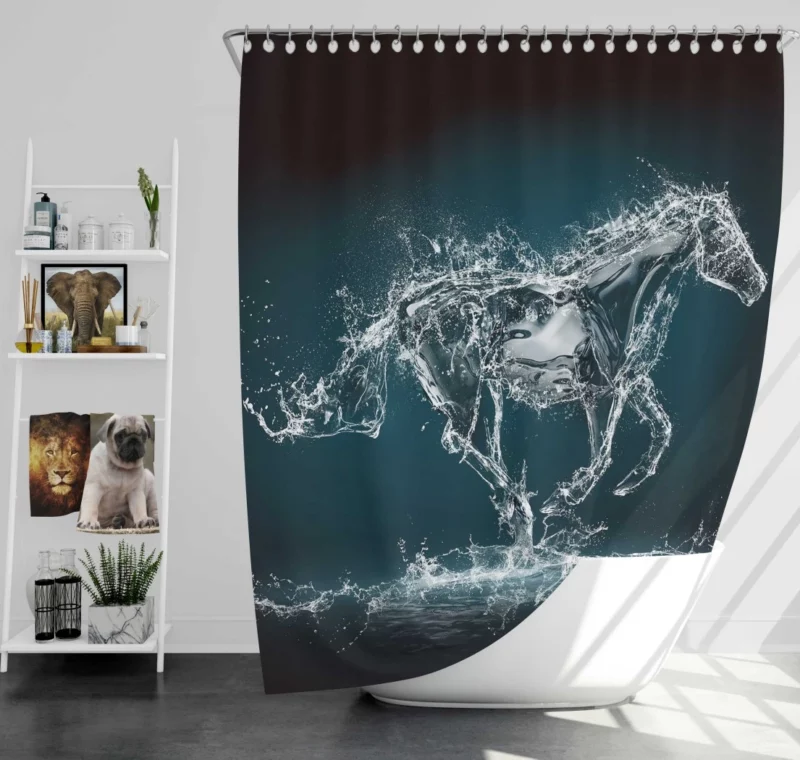 Graceful Horse Majestic Presence Shower Curtain