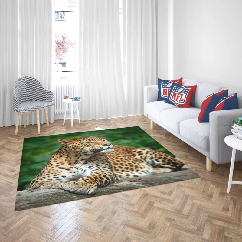 Graceful Leopard Wilderness Charm Rug 2