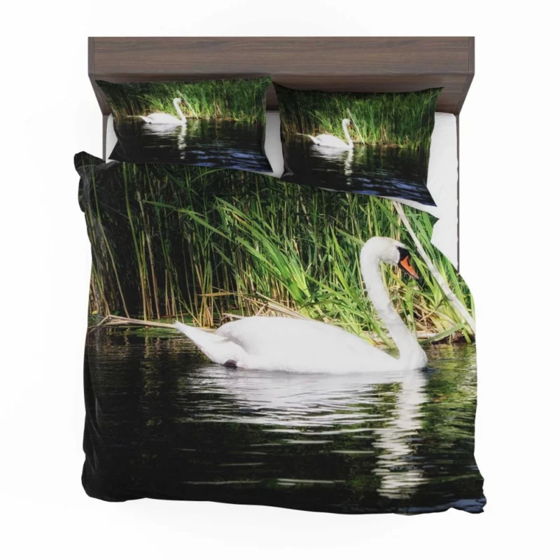 Graceful Waters Elegance of the Swan Bedding Set 1