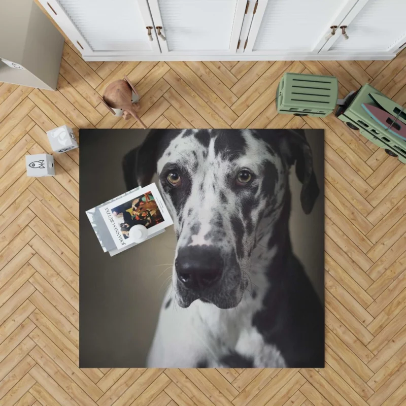 Great Dane Majestic Gaze Canine Dominance Rug