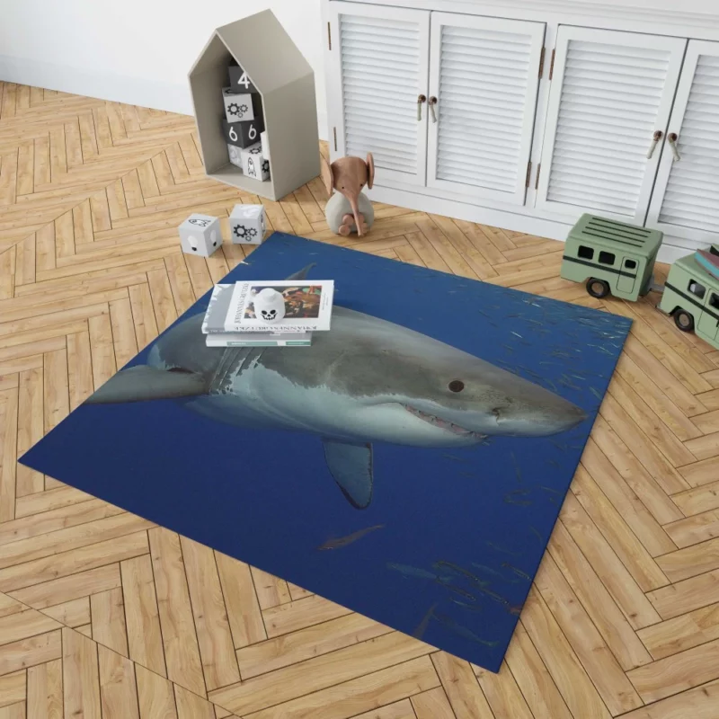 Great White Shark Oceanic Presence Rug 1