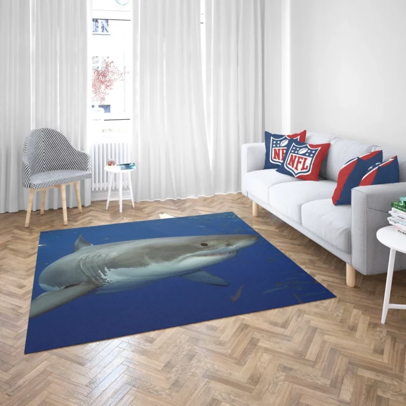 Great White Shark Oceanic Presence Rug 2