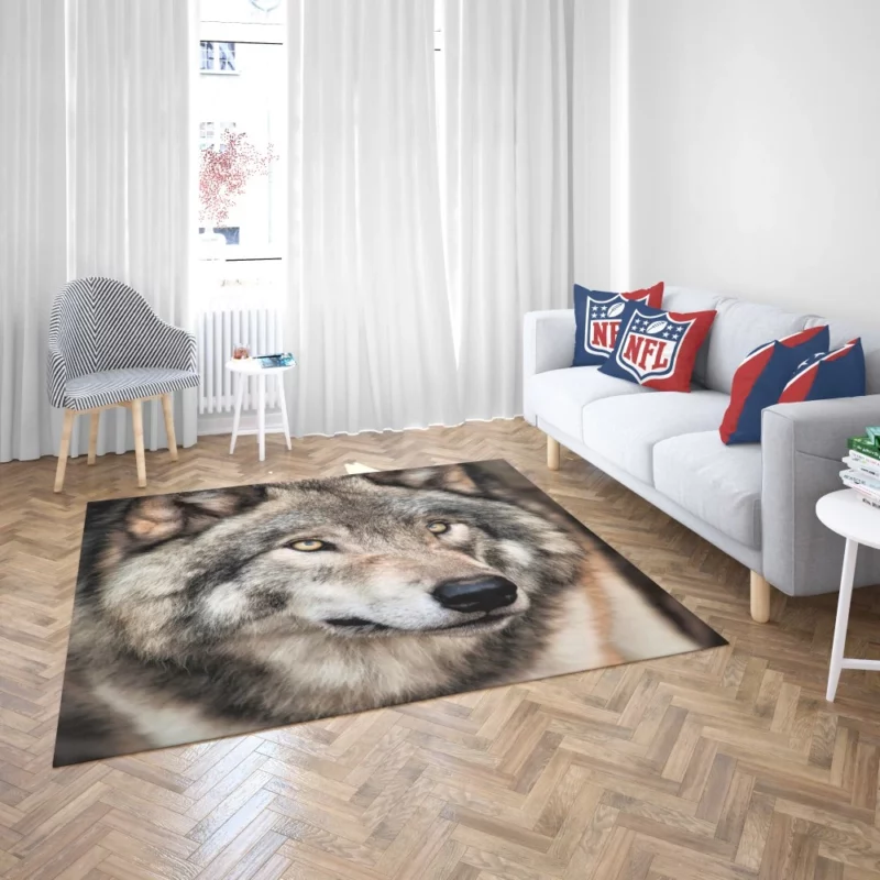 Grey Wolf Mysterious Charm Rug 2