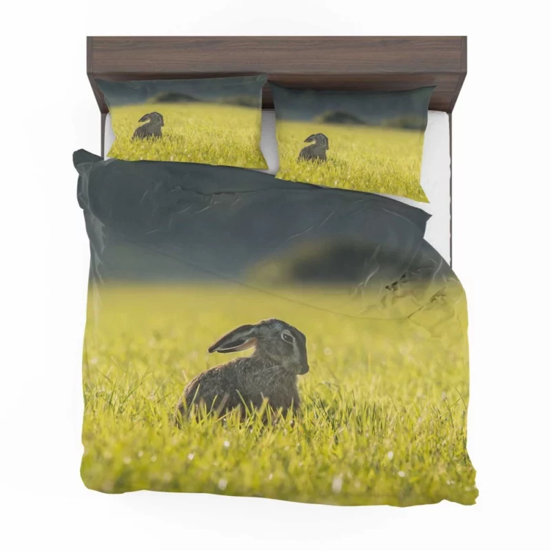 Hare Grassland Pause Silent Observer Bedding Set 1