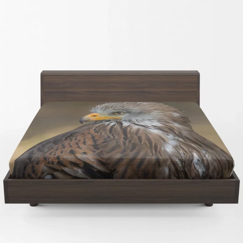 Hawk Fierce Gaze Aerial Dominance Fitted Sheet