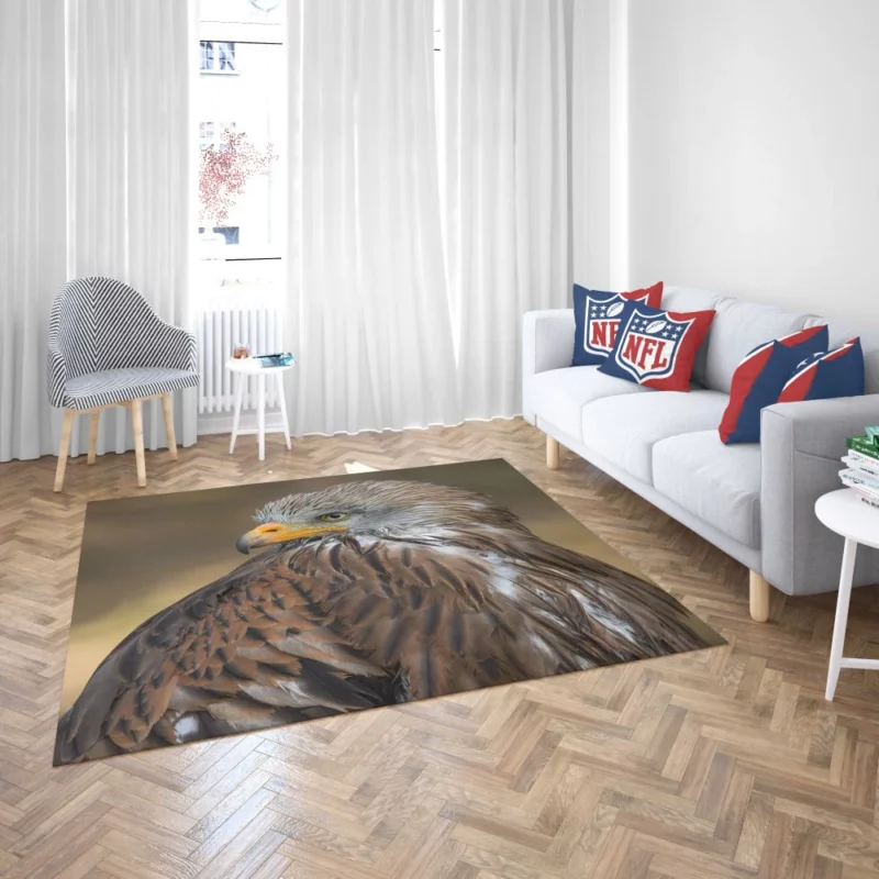 Hawk Fierce Gaze Aerial Dominance Rug 2