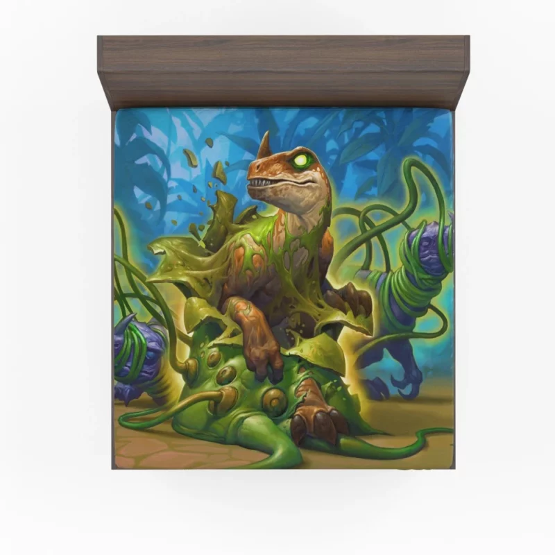 Hearthstone Dinosaur Mythical Quest Fitted Sheet 1