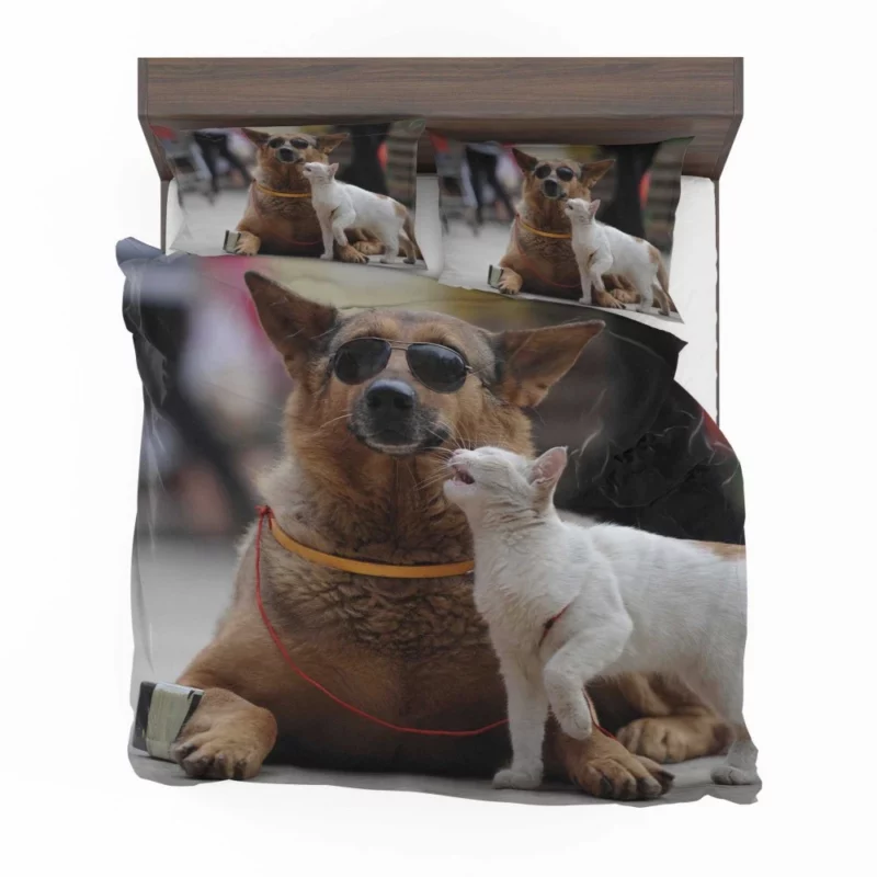 Heartwarming Connection Blind Dog and Friend Bedding Set 1