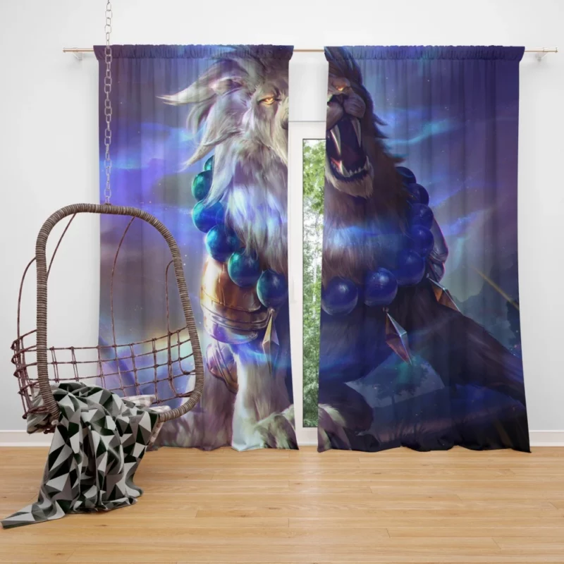 Heroes of Newerth Lion Courageous Roar Curtain