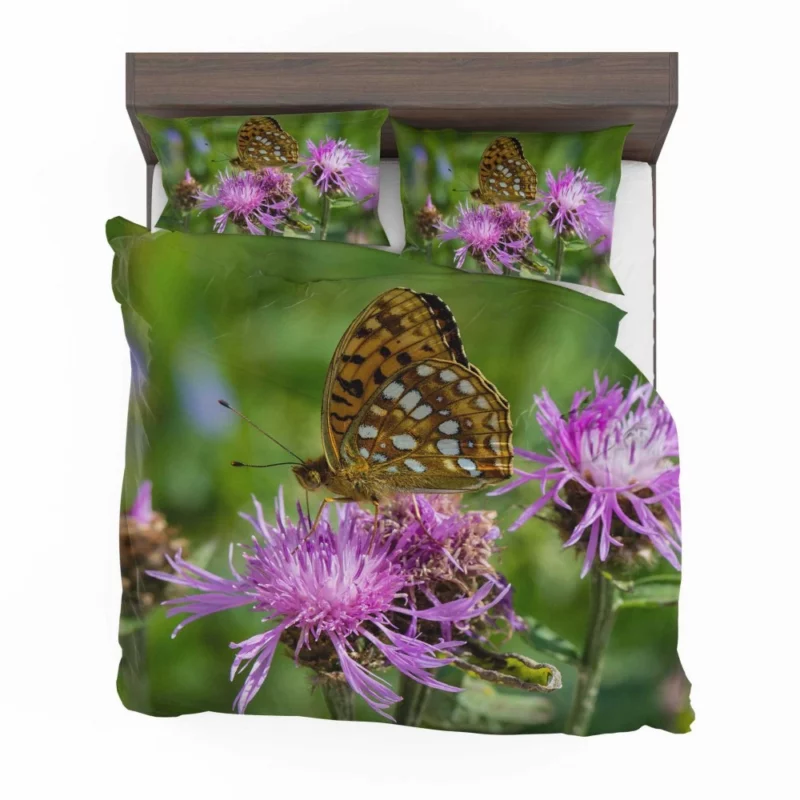 High Brown Fritillary on Brown Knapweed Bedding Set 1