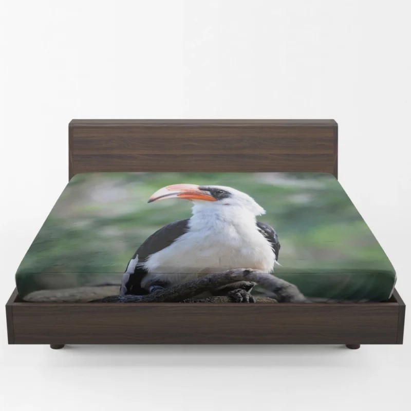 Hornbill Beak Charm Avian Wonder Fitted Sheet