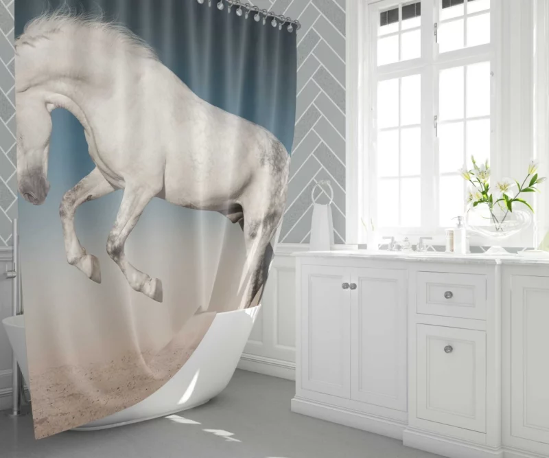 Horse Graceful Elegance Shower Curtain 1