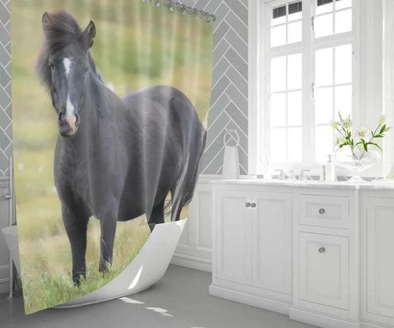 Horse Graceful Form Shower Curtain 1