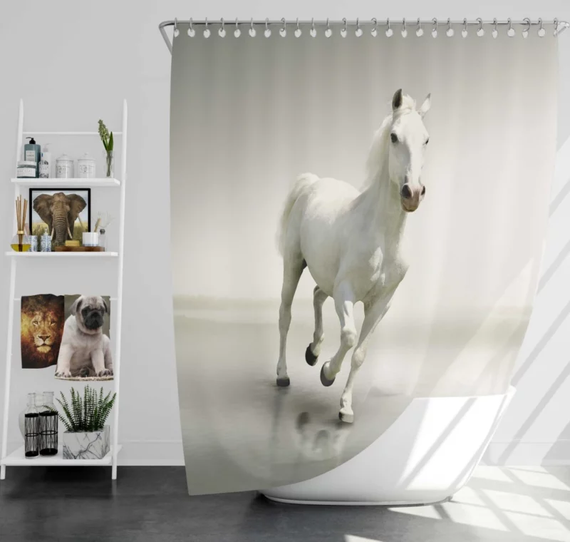 Horse Majestic Stride Wilderness Beauty Shower Curtain