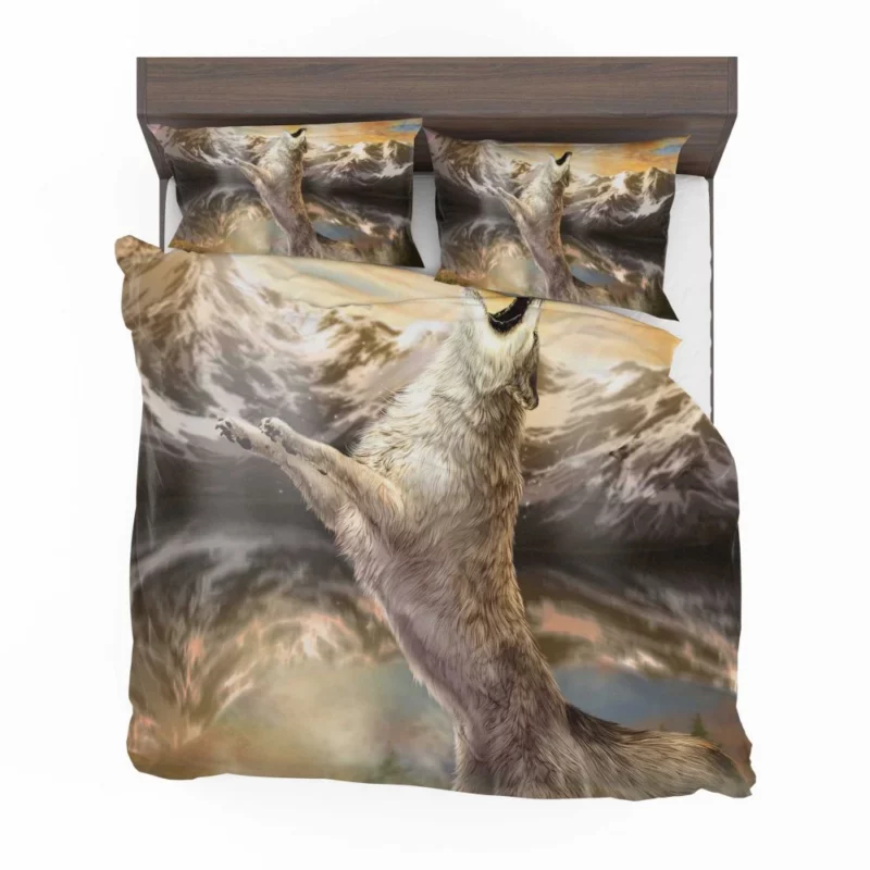 Howling Wolf Mountain Serenade Bedding Set 1