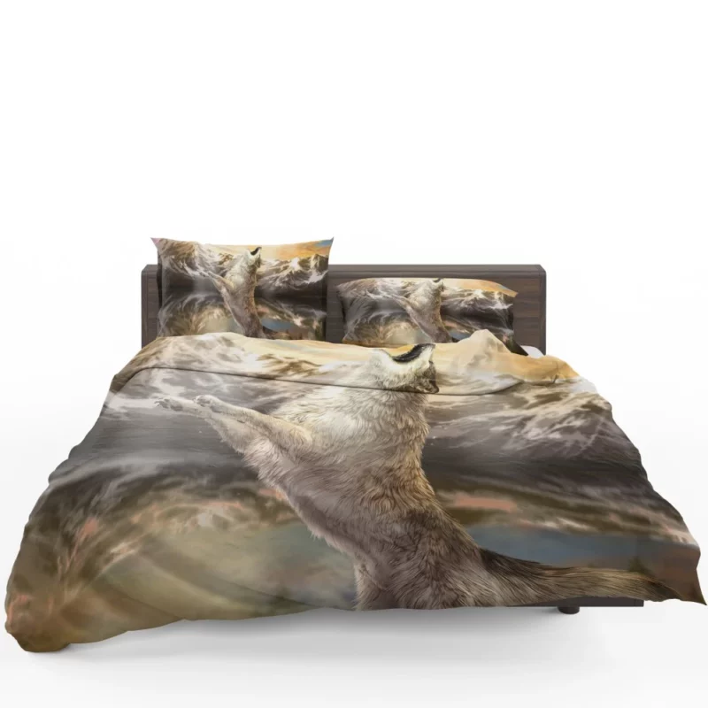 Howling Wolf Mountain Serenade Bedding Set