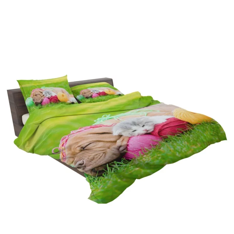 Husky & Australian Shepherd Nap Furry Bliss Bedding Set 2