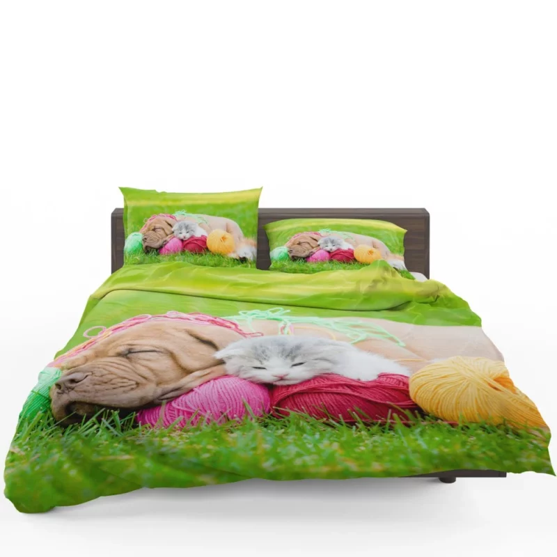 Husky & Australian Shepherd Nap Furry Bliss Bedding Set