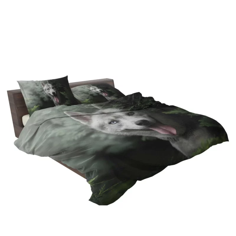 Husky Heterochromia Muzzle of Wonder Bedding Set 2