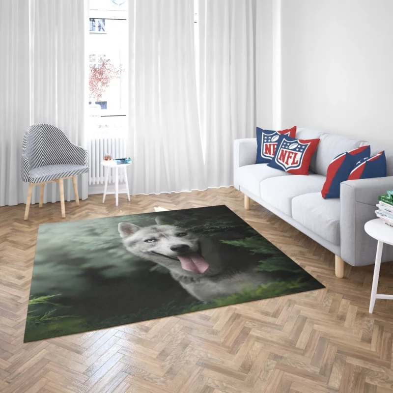 Husky Heterochromia Muzzle of Wonder Rug 2