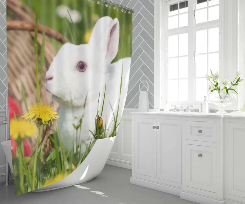 Innocence Play Rabbit Whisker Dance Shower Curtain 1