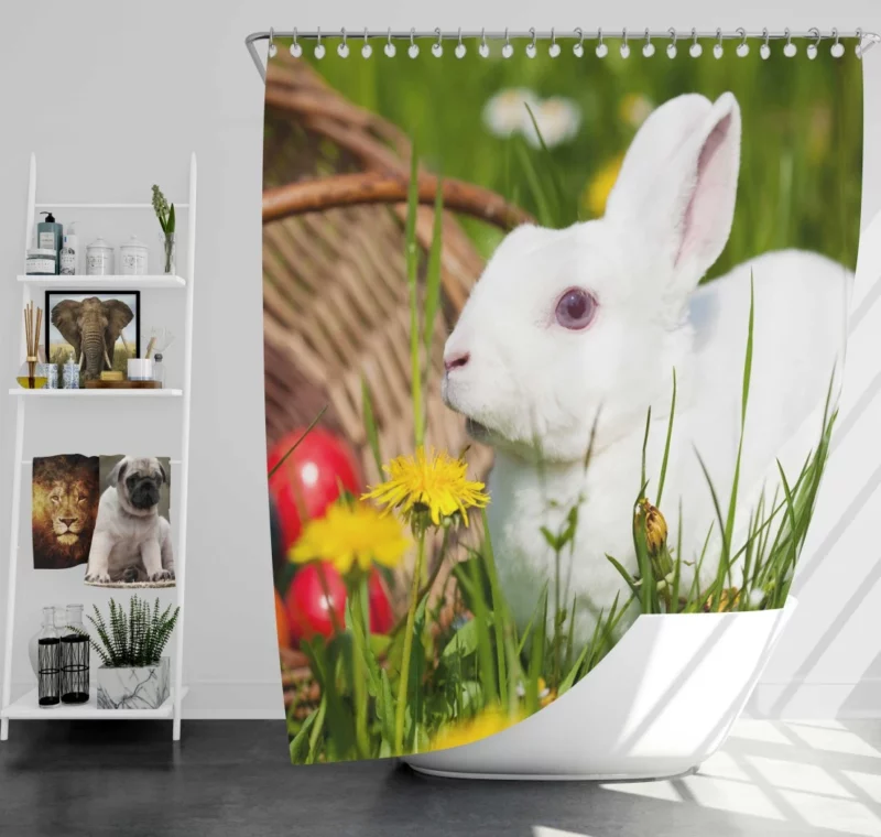 Innocence Play Rabbit Whisker Dance Shower Curtain