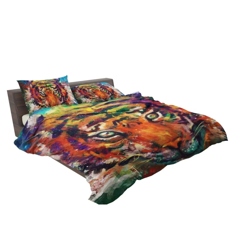 Intense Gaze Tiger Untamed Stare Bedding Set 2