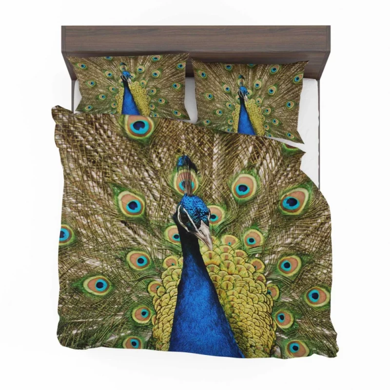 Iridescent Blue Peacock Australia Gem Bedding Set 1