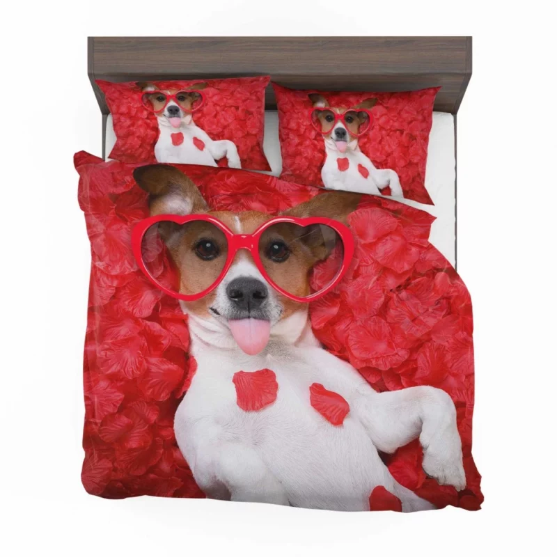 Jack Russell Terrier Heartfelt Love Bedding Set 1