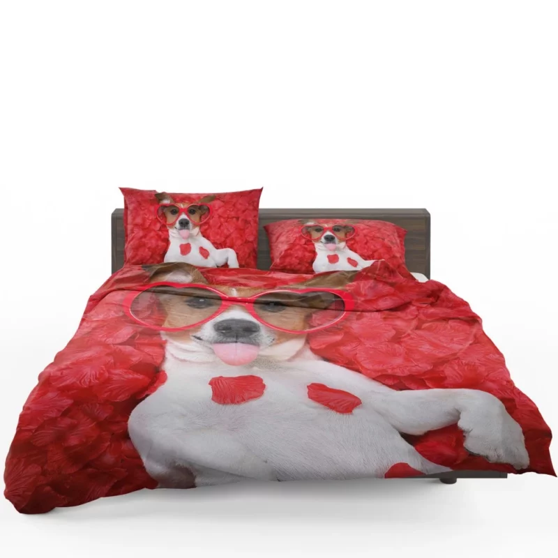 Jack Russell Terrier Heartfelt Love Bedding Set