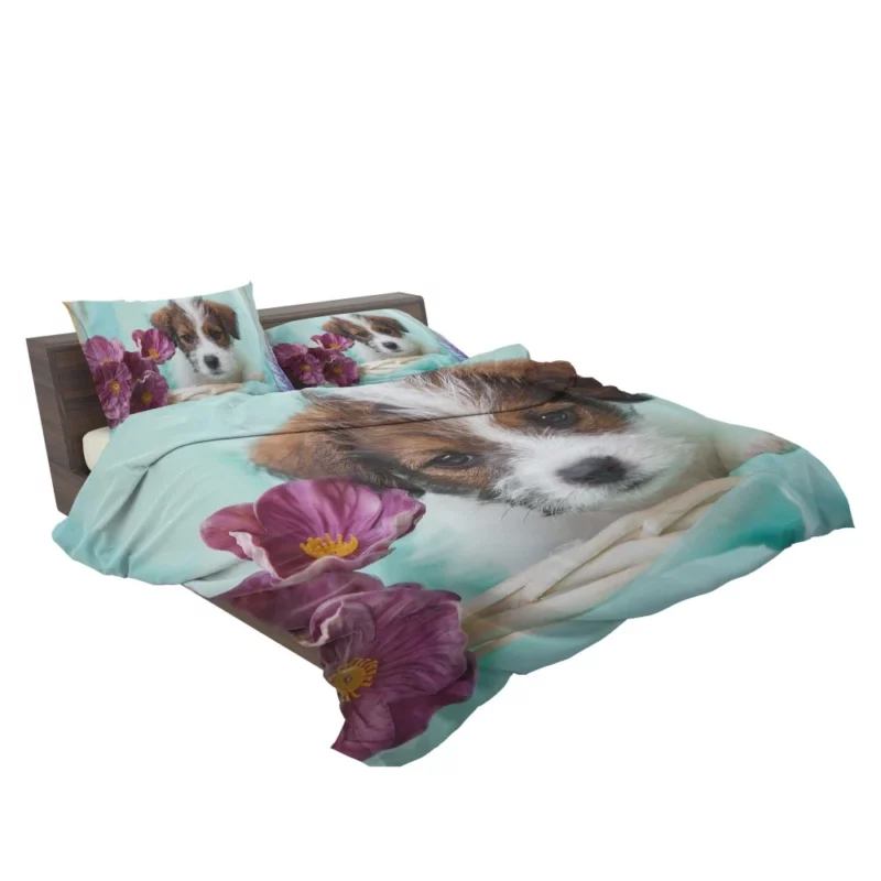 Jack Russell Terrier Puppy Playful Antics Bedding Set 2