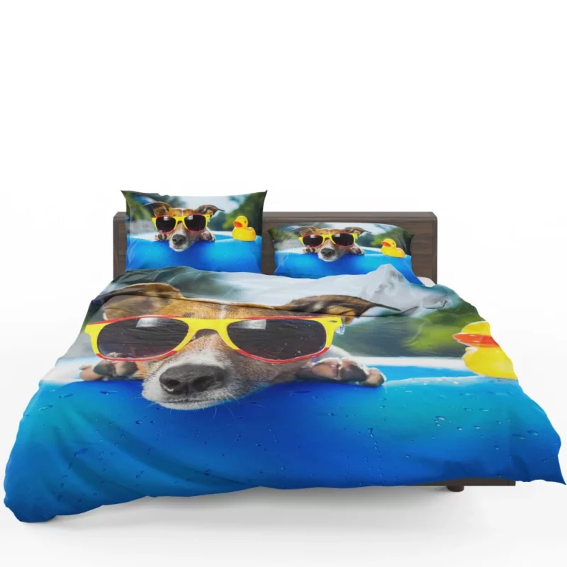 Jack Russell Terrier Summer Swagger Bedding Set