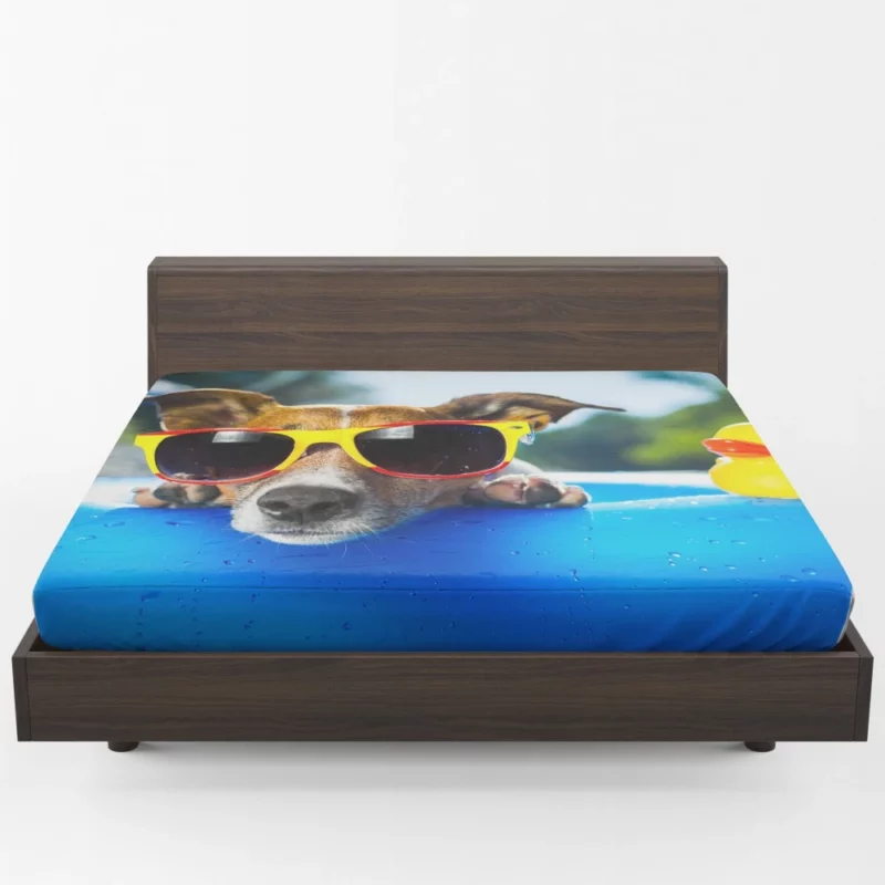 Jack Russell Terrier Summer Swagger Fitted Sheet