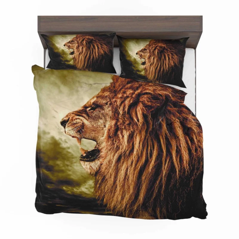 Jungle Monarch Lion Mighty Roar Bedding Set 1