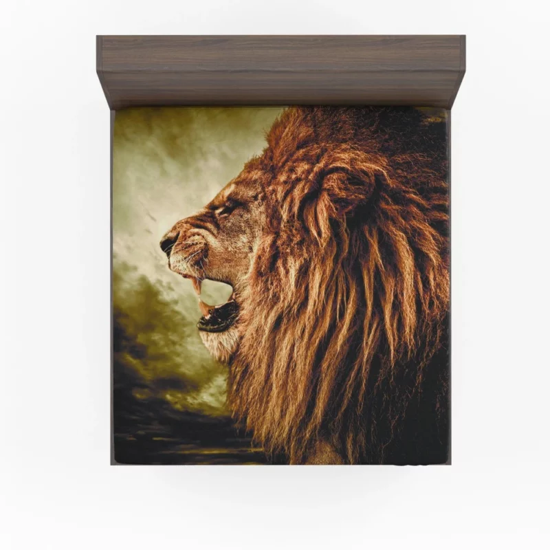 Jungle Monarch Lion Mighty Roar Fitted Sheet 1