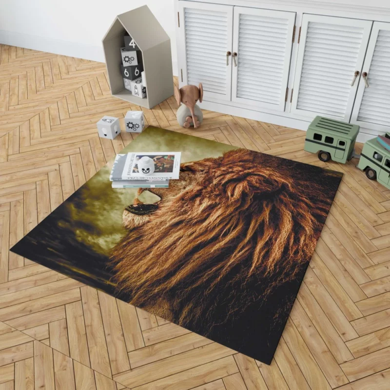 Jungle Monarch Lion Mighty Roar Rug 1