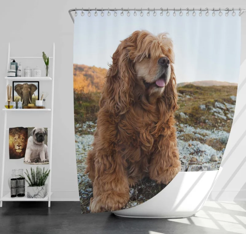 King Charles Spaniel Elegance Shower Curtain