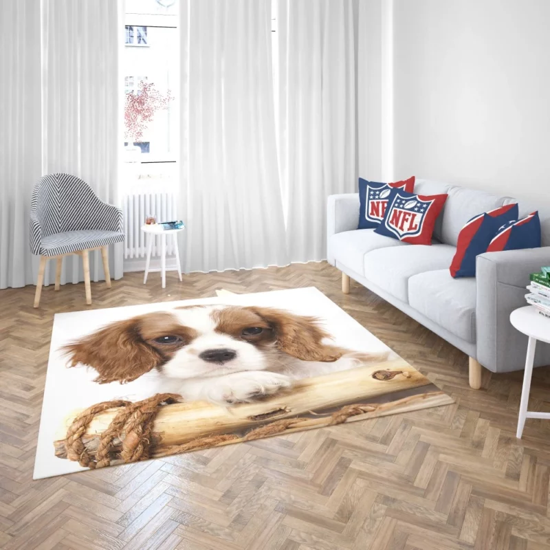 King Charles Spaniel Innocent Charm Rug 2